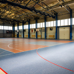 Zmodernizowana sala gimnastyczna w Szkole Podstawowej numer 47 przy ulicy Palmowej
