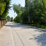 Ulica Kryształowa z nawierzchnią z kostki brukowej