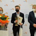 Laureat nagrody z Prezydentem Miasta Białystok i nauczycielką.